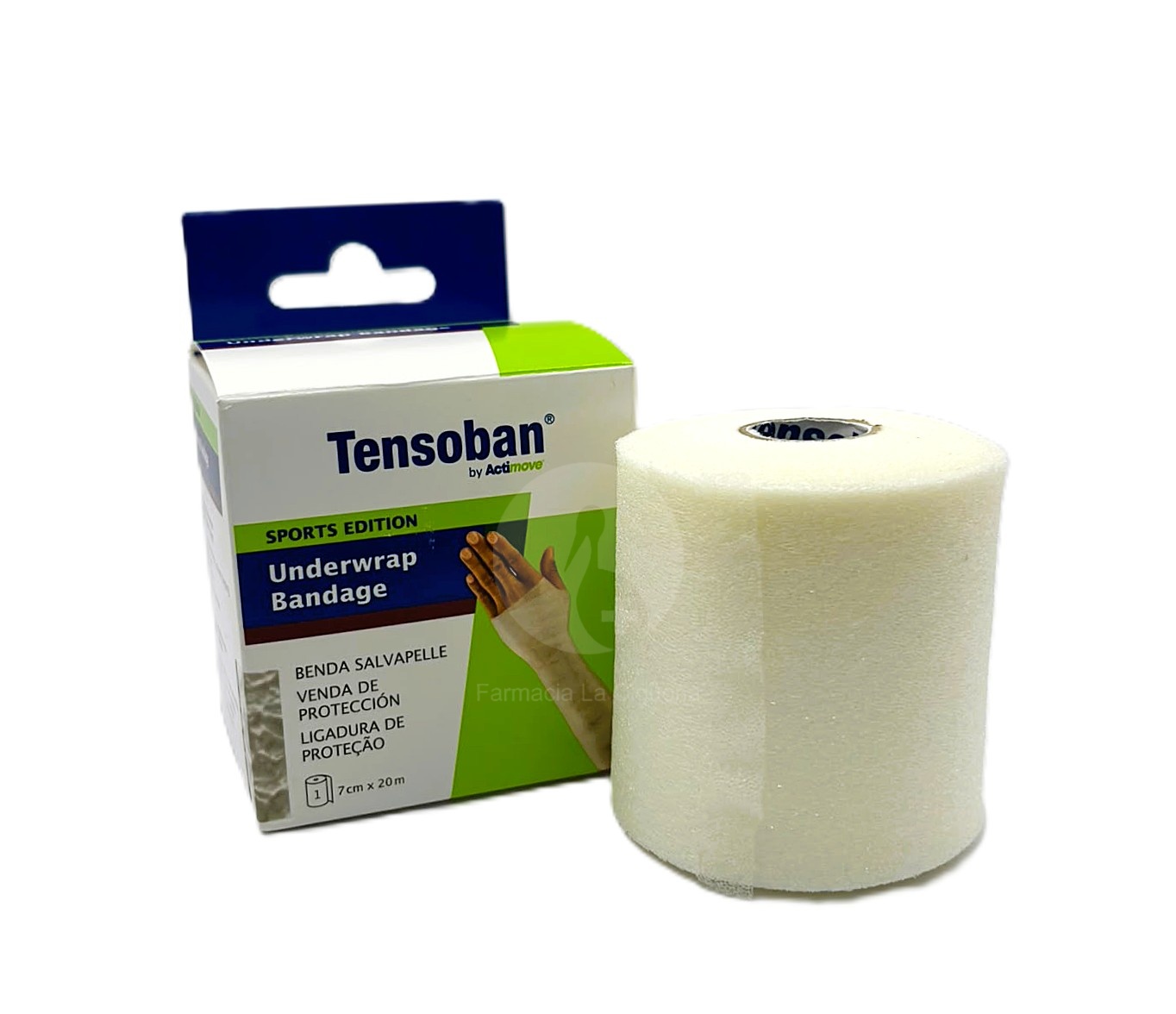 TENSOBAN PROTECTOR DEL VENDAJE ADHESIVO 1 UNIDAD 20 M X 7 CM