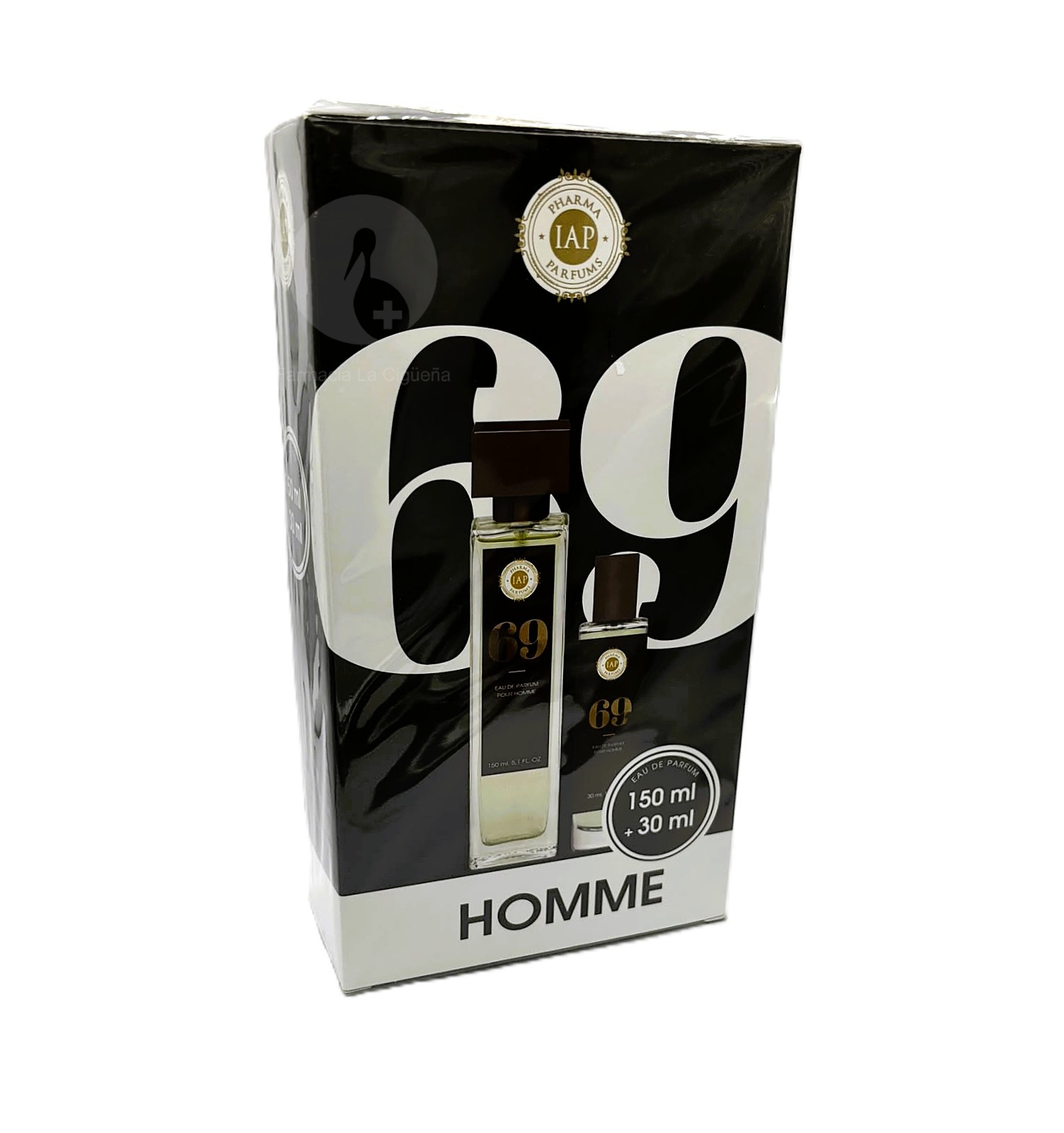 IAP PHARMA EAU DE PARFUM POUR HOMME 1 ENVASE 150 ML + 1 ENVASE 30 ML Nº 69