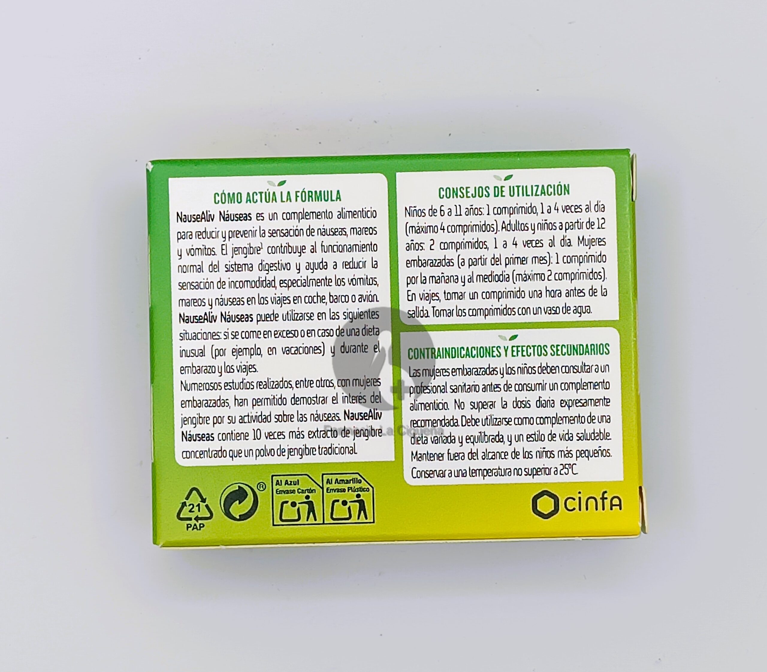 NAUSEALIV NAUSEAS 30 COMPRIMIDOS