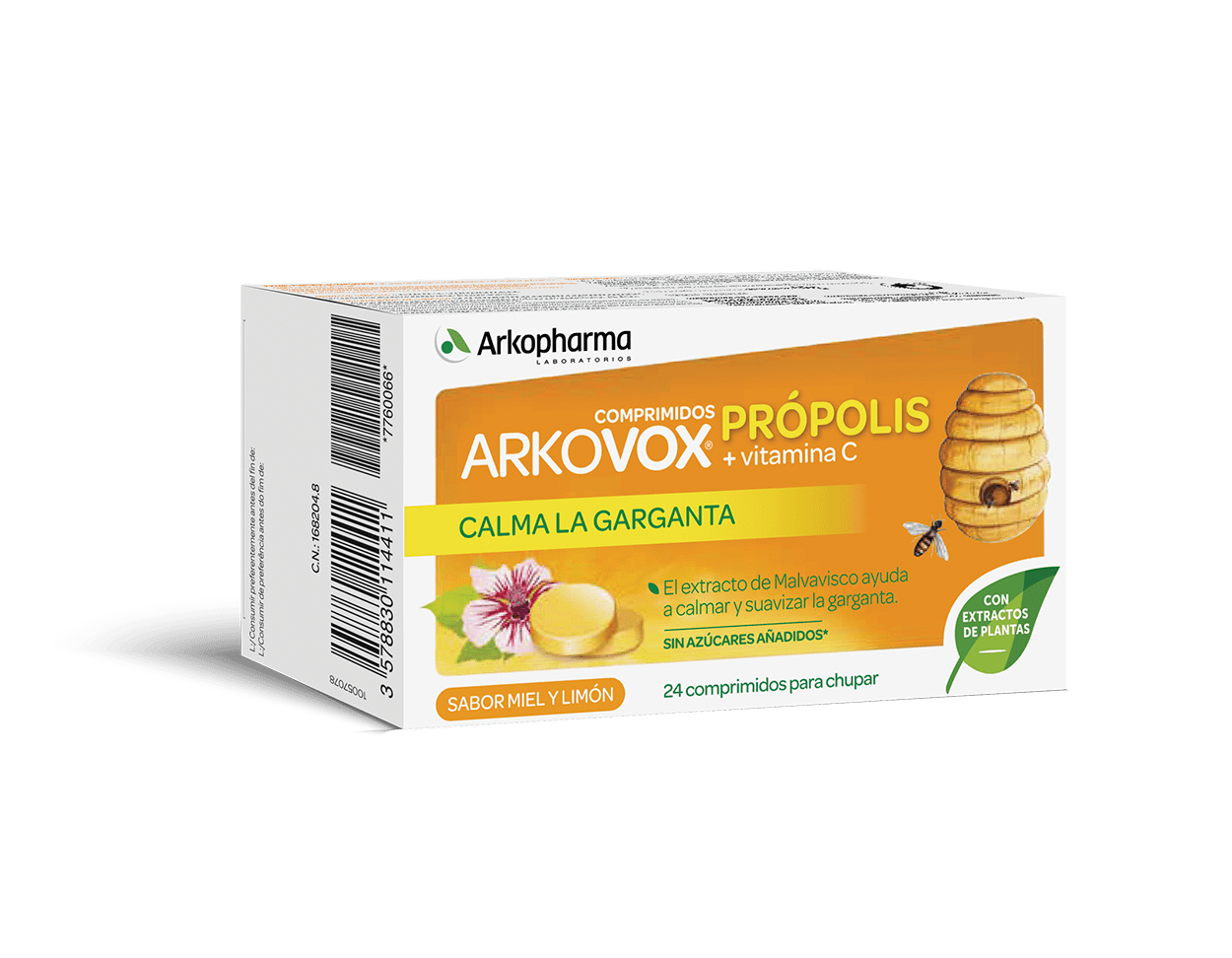 ARKOVOX PROPOLIS + VITAMINA C 20 COMPRIMIDOS SABOR MIEL Y LIMON
