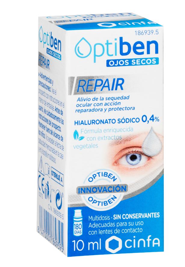 OPTIBEN OJOS SECOS REPAIR 1 FRASCO 10 ML