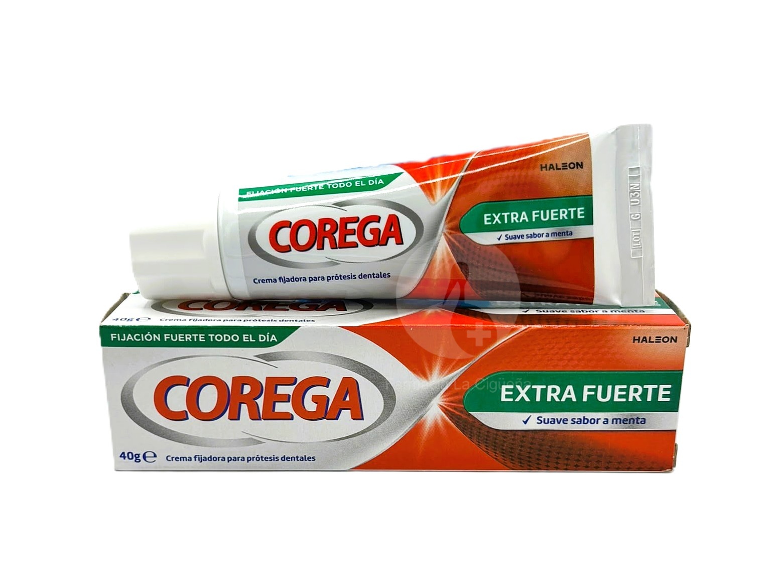 COREGA CREMA EXTRA FUERTE ADHESIVO PROTESIS DENTAL 1 TUBO 40 G SABOR MENTA