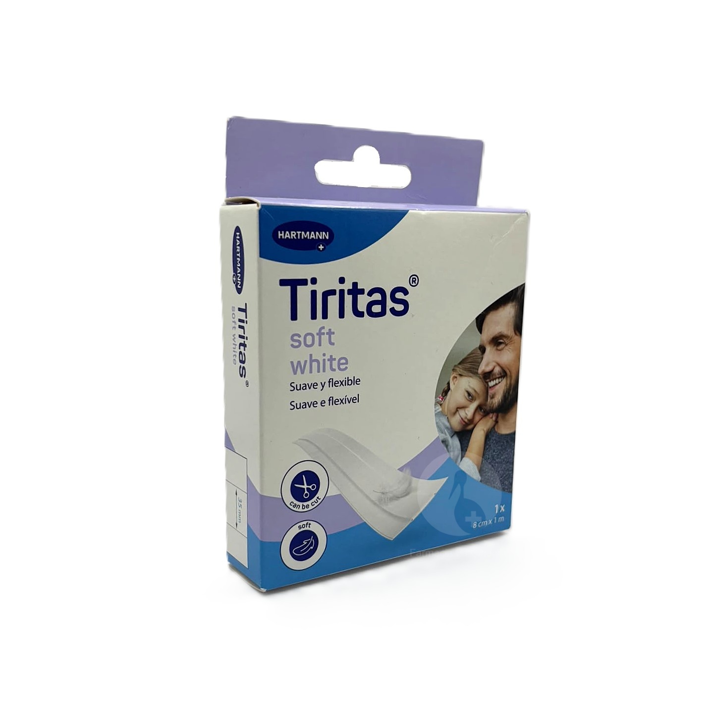 TIRITAS SOFT WHITE APOSITO ADHESIVO 1 UNIDAD 1 M X 8 CM