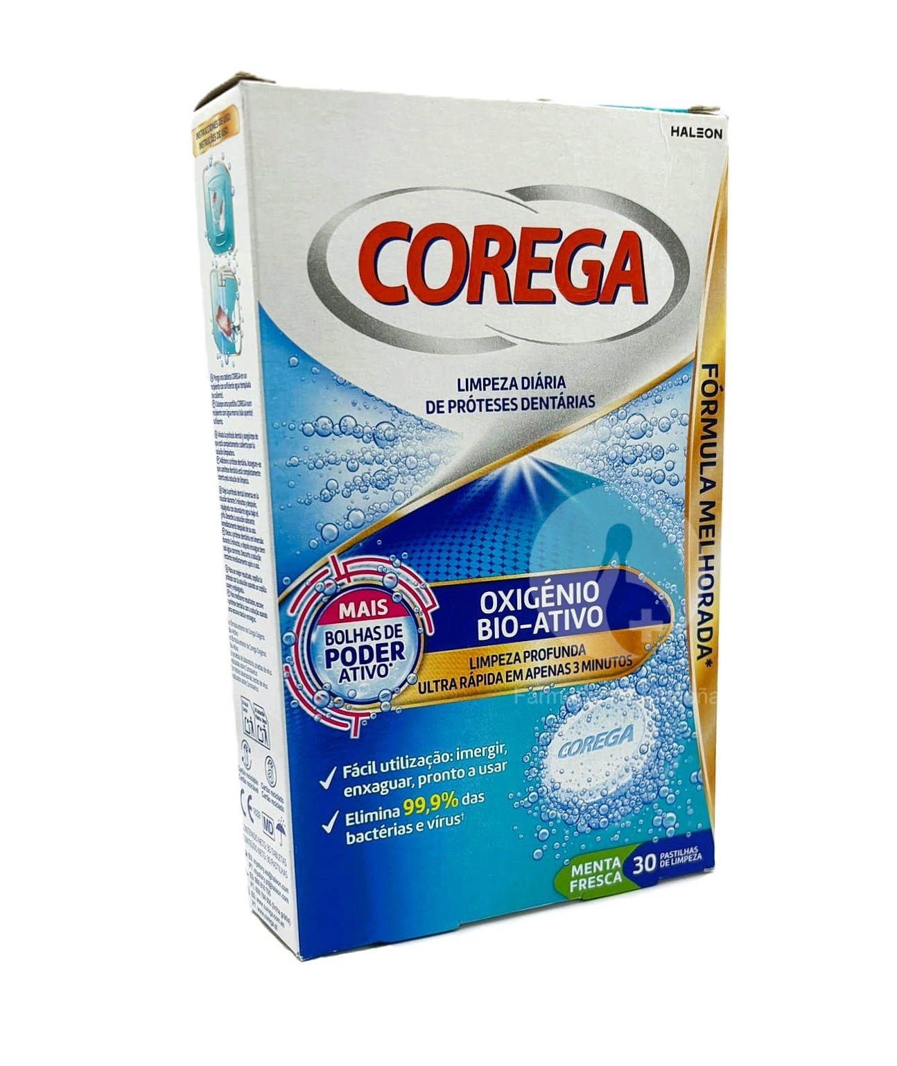 COREGA OXIGENO BIO-ACTIVO LIMPIEZA PROTESIS DENTAL 30 TABLETAS