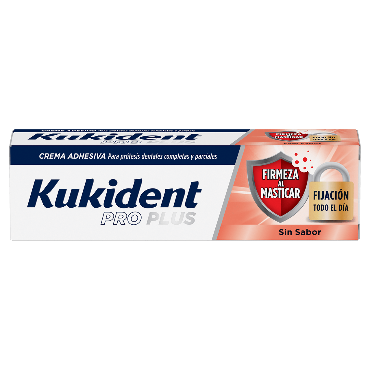 KUKIDENT PRO PLUS FIRMEZA AL MASTICAR 1 ENVASE 40 G SABOR NEUTRO