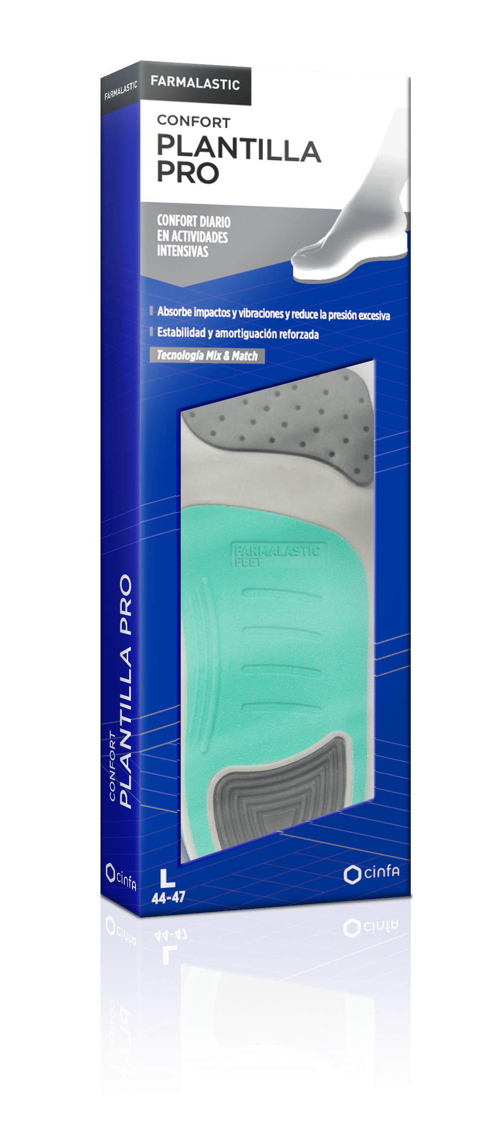 PLANTILLAS FARMALASTIC PRO ACTIVIDAD INTENSIVA 2 UNIDADES TALLA L