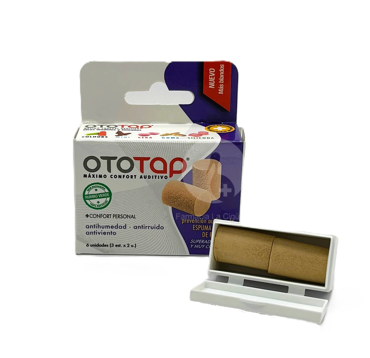 TAPONES OIDOS GOMAESPUMA OTOTAP 6 UNIDADES