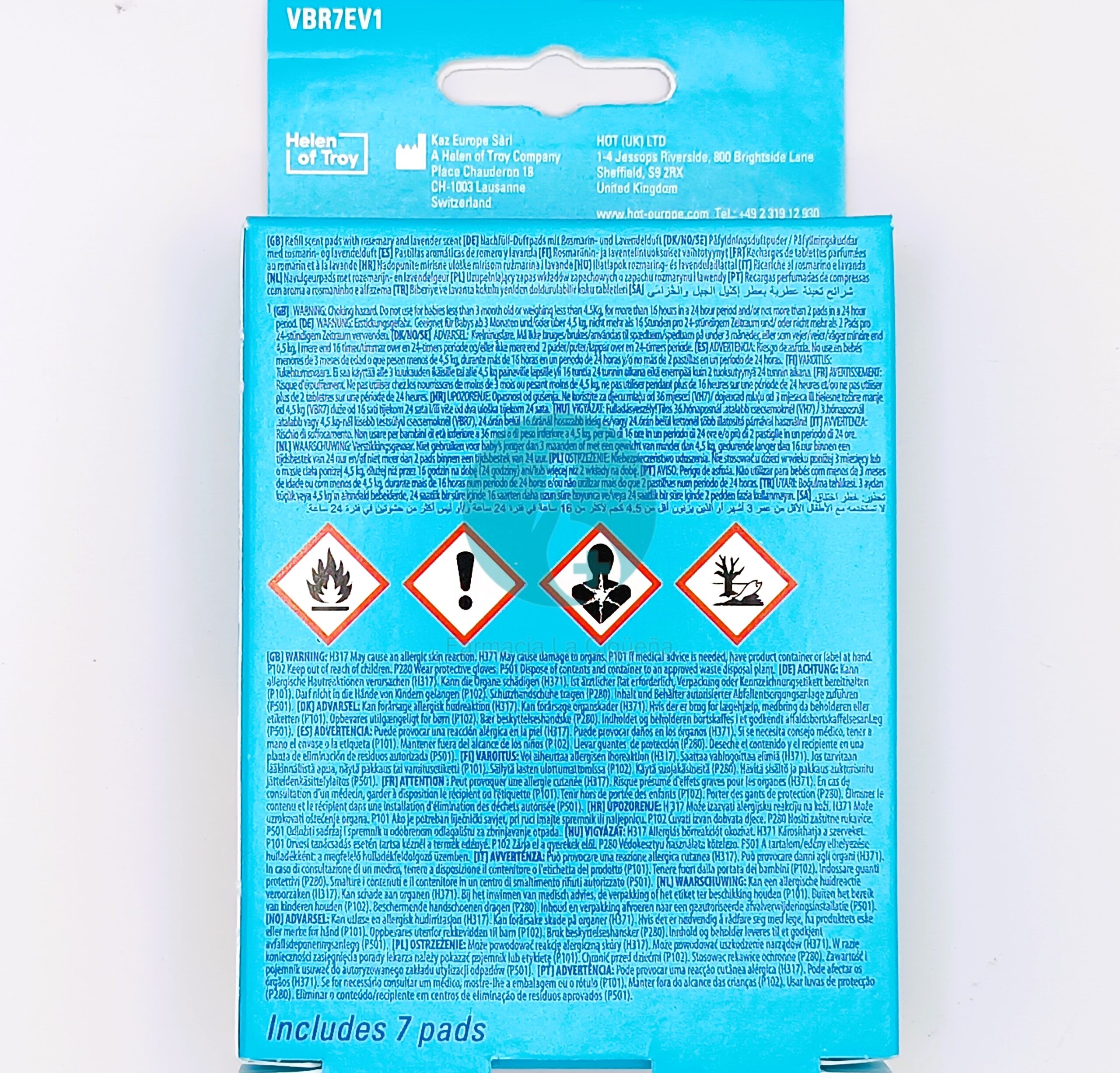 VAPOPADS 7 RECARGAS PERFUMADAS ROMERO LAVANDA