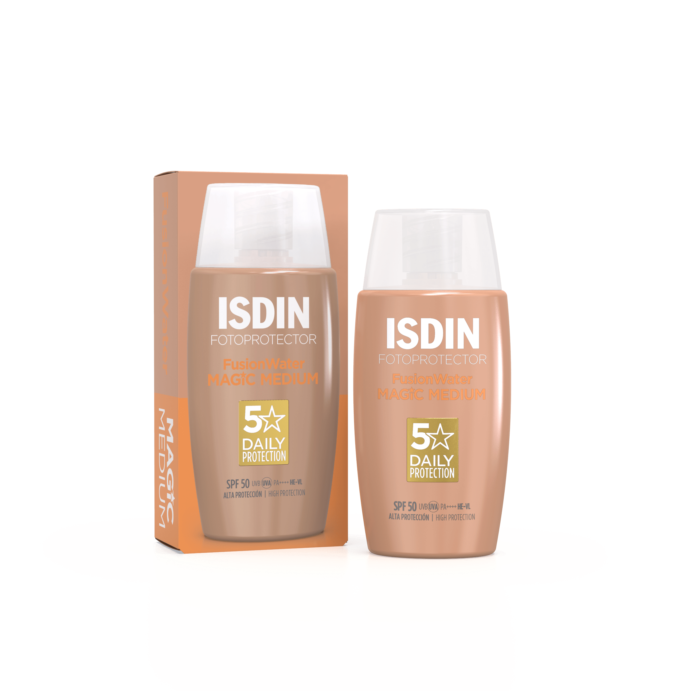 ISDIN FOTOPROTECTOR FUSION WATER MAGIC 1 FRASCO 50 ML COLOR MEDIUM