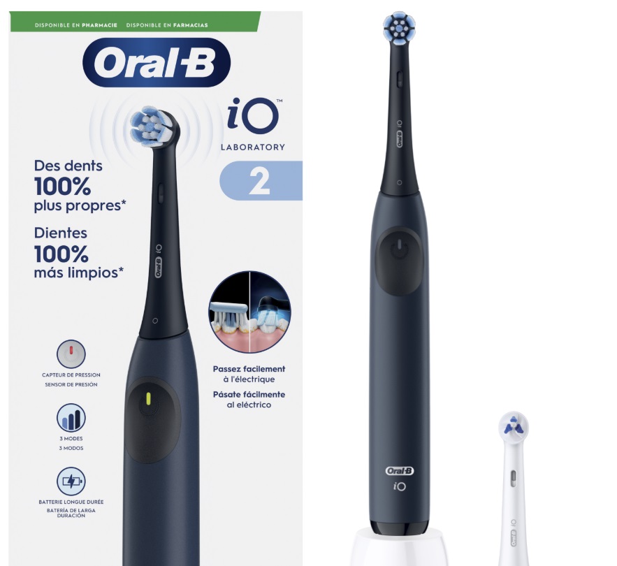 CEPILLO DENTAL ELECTRICO ORAL-B IO LABORATORY 2 1 UNIDAD COLOR AZUL