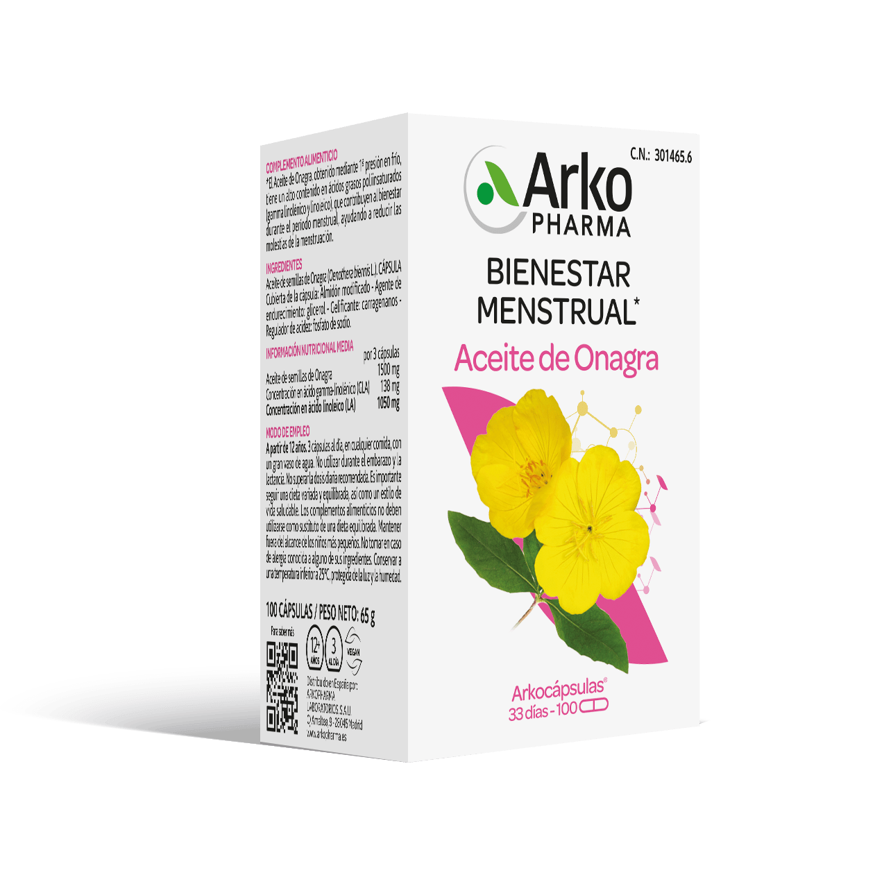 ARKOCAPS ACEITE ONAGRA 100 CAPSULAS