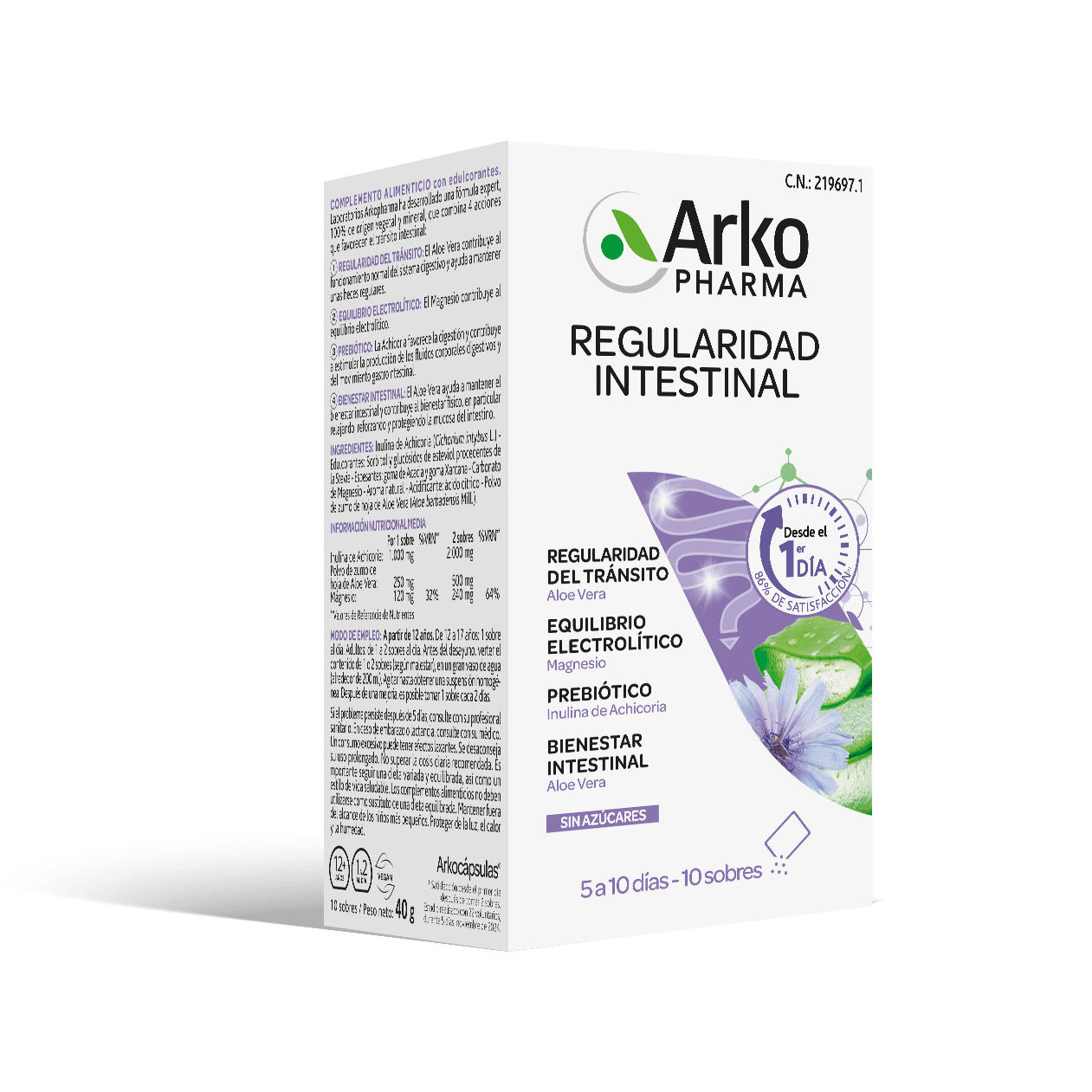 ARKOPHARMA REGULARIDAD INTESTINAL ARKOCAPSULAS 10 SOBRES