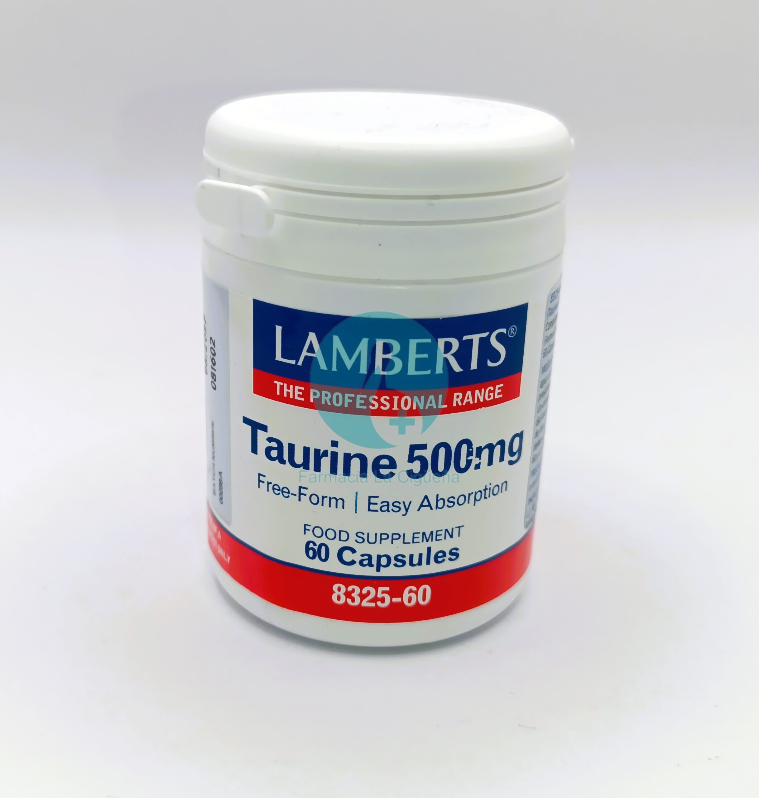 LAMBERTS TAURINA 500 MG 60 CAPSULAS