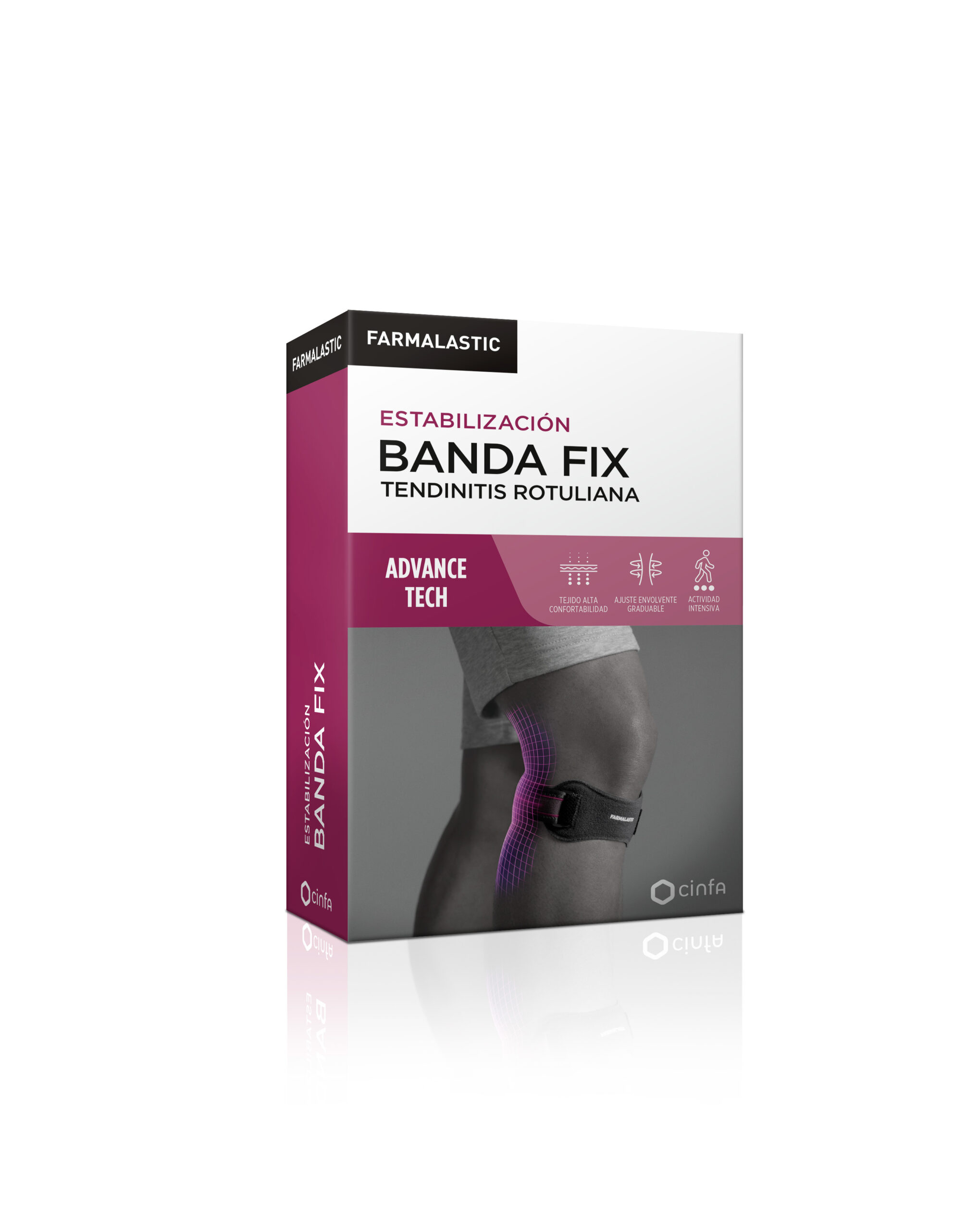 BANDA TENDINITIS ROTULIANA FIX FARMALASTIC ADVANCE TECH 1 UNIDAD TALLA UNICA