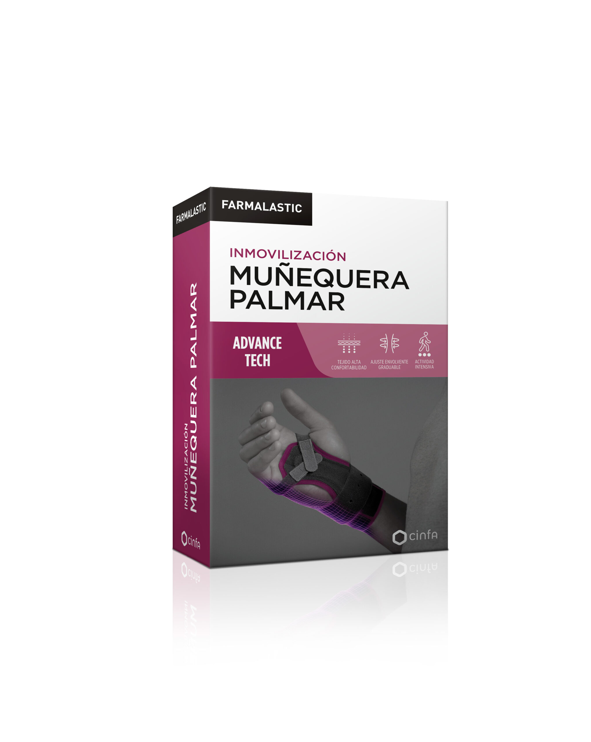 MUÑEQUERA PALMAR FARMALASTIC ADVANCE TECH 1 UNIDAD TALLA 2