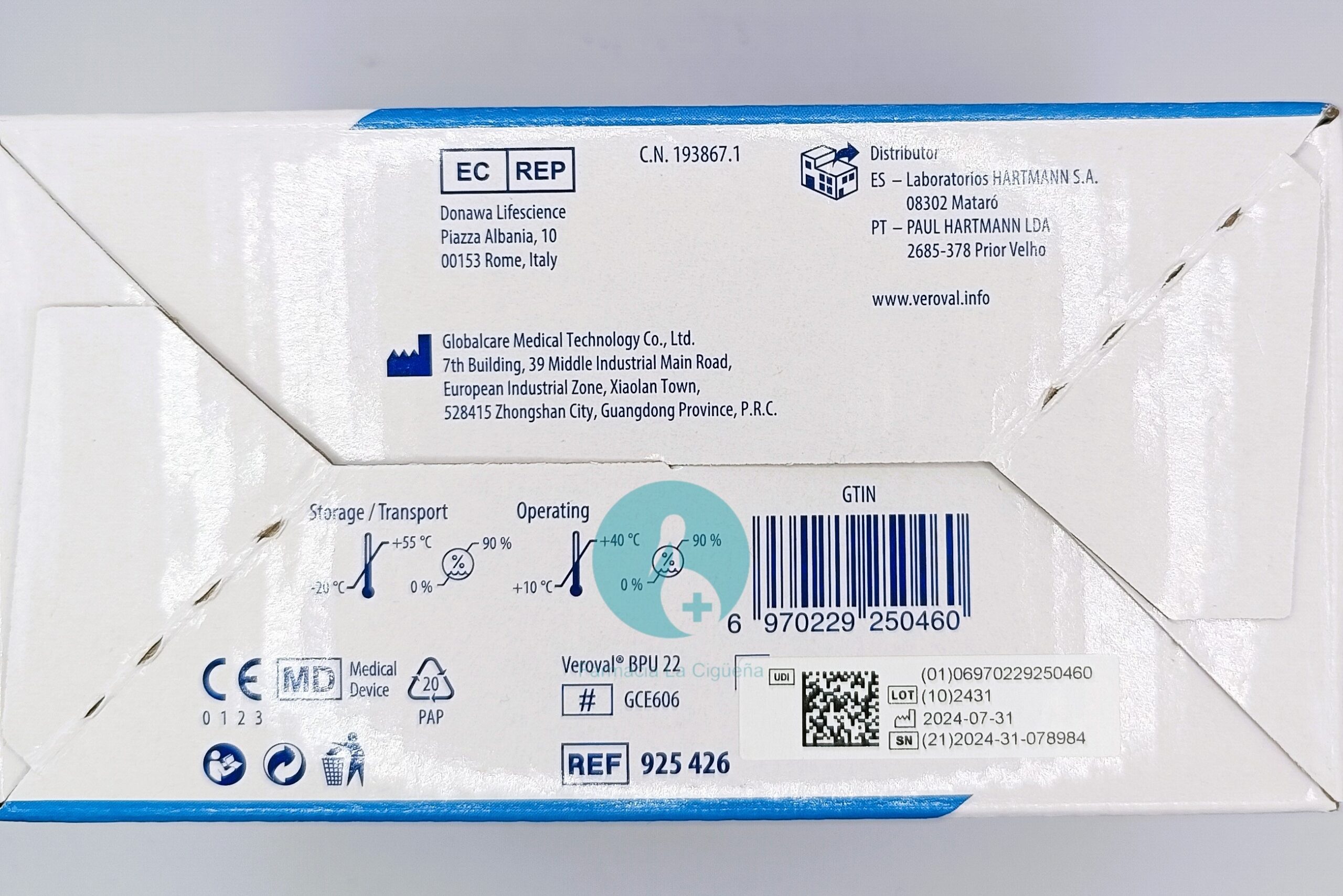 TENSIOMETRO DE BRAZO VEROVAL COMPACT CONNECT 1 UNIDAD