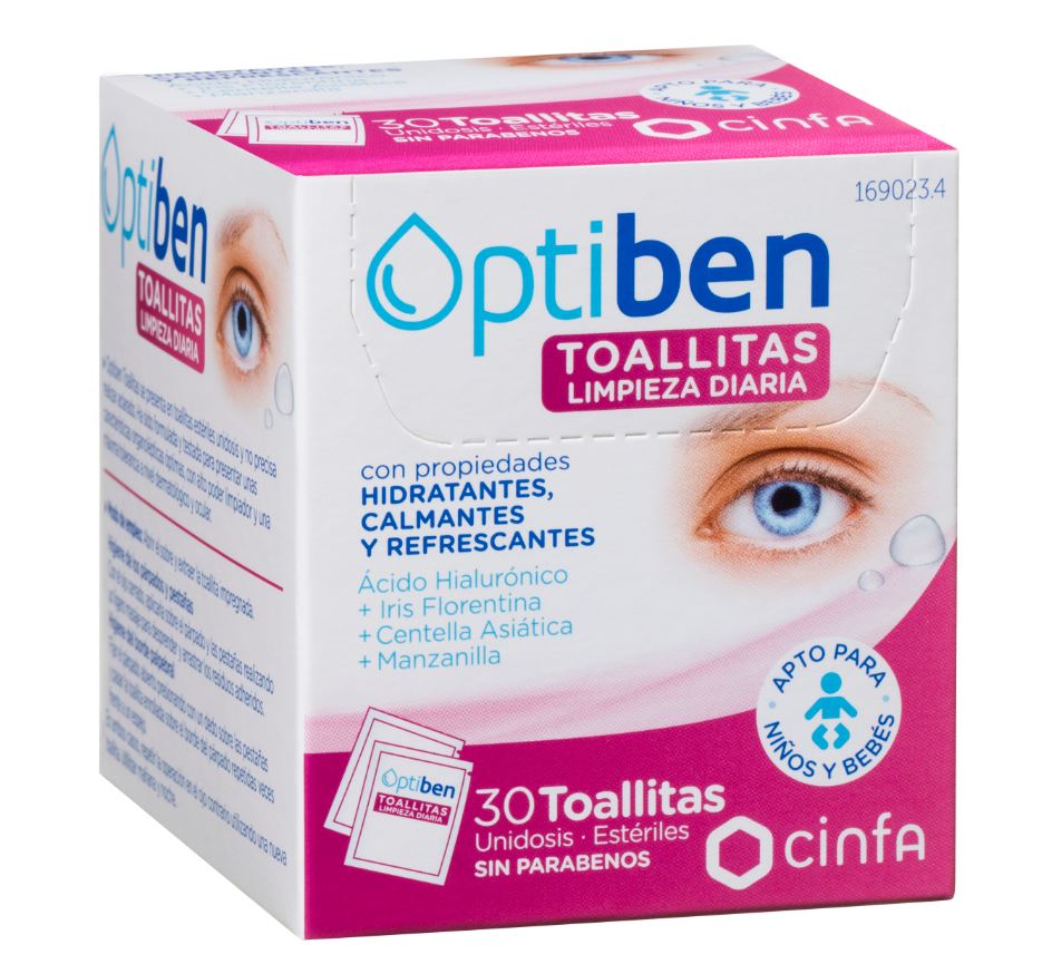 OPTIBEN TOALLITA CON LOCION LIMPIADORA HIGIENE 30 UNIDADES