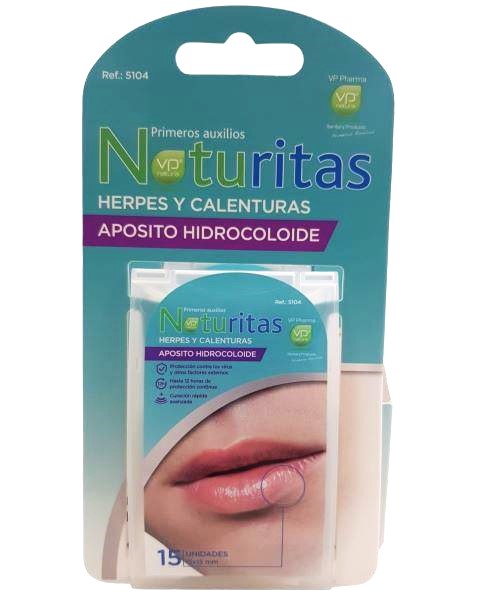 PARCHE APÓSITO HIDROCOLOIDE HERPES Y CALENTURAS 15 APÓSITOS