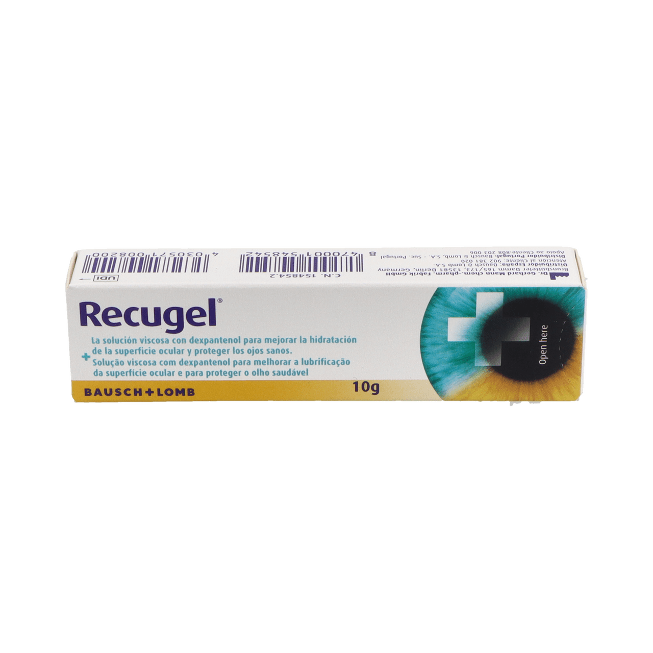 RECUGEL HIDRATACION S OCULAR 1 TUBO 10 G
