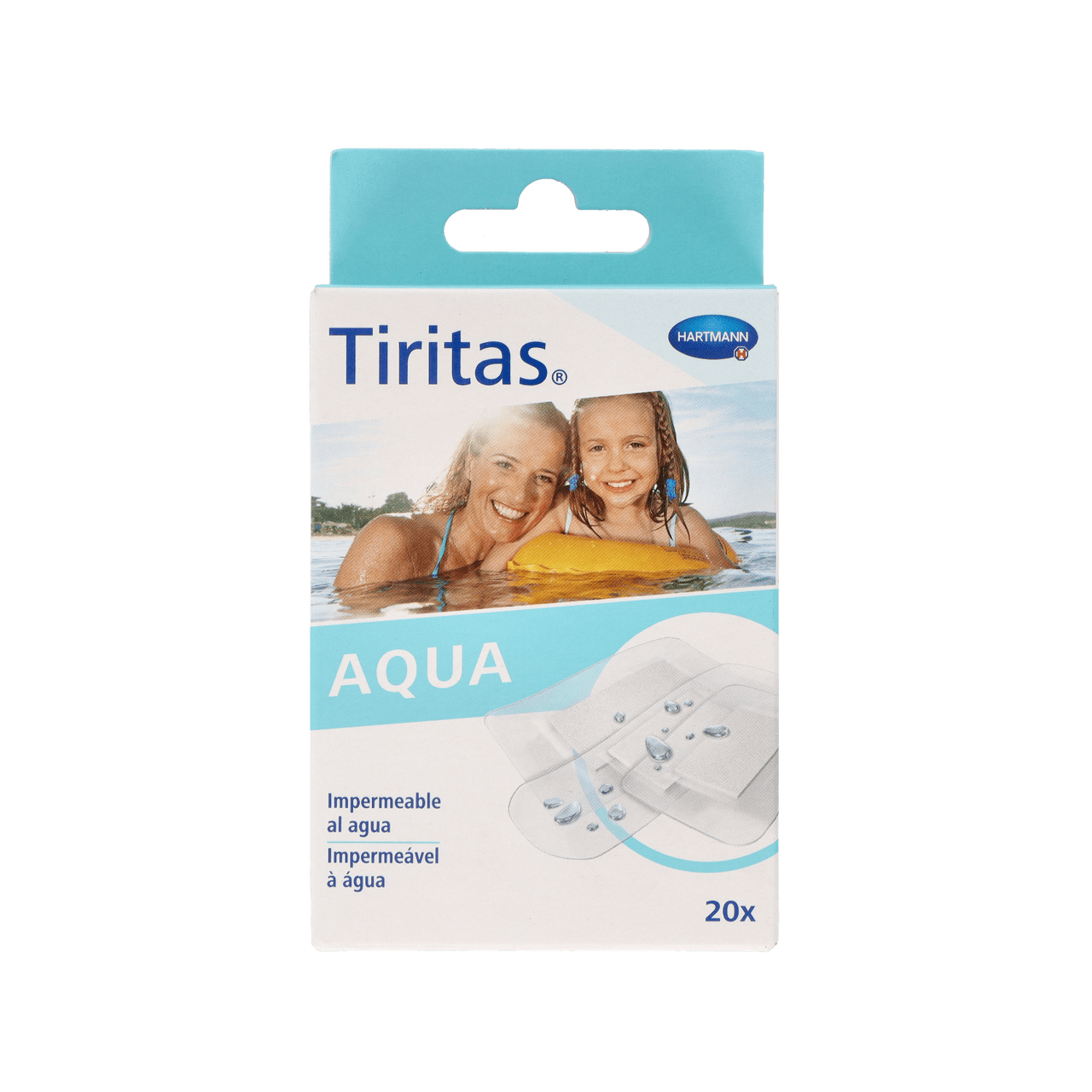 TIRITAS AQUA APOSITO ADHESIVO 20 UNIDADES 3 TAMAÑOS