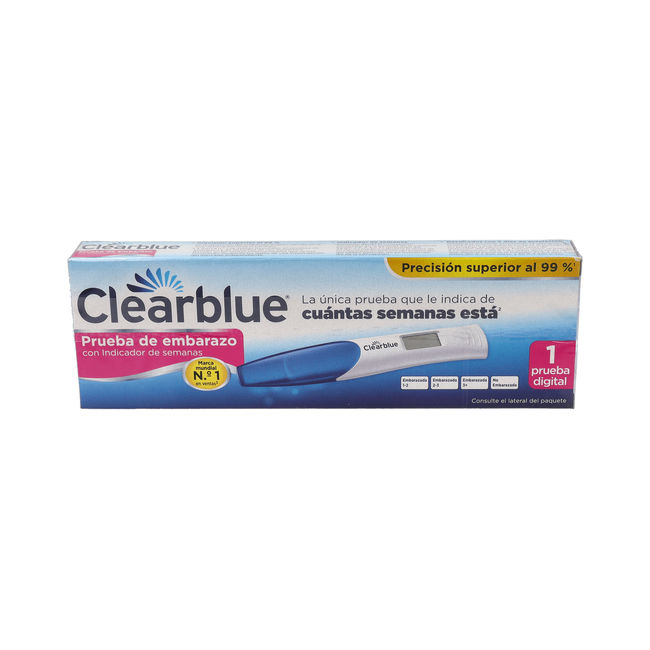 TEST DE EMBARAZO DIGITAL CON INDICADOR DE SEMANAS CLEARBLUE 1 UNIDAD