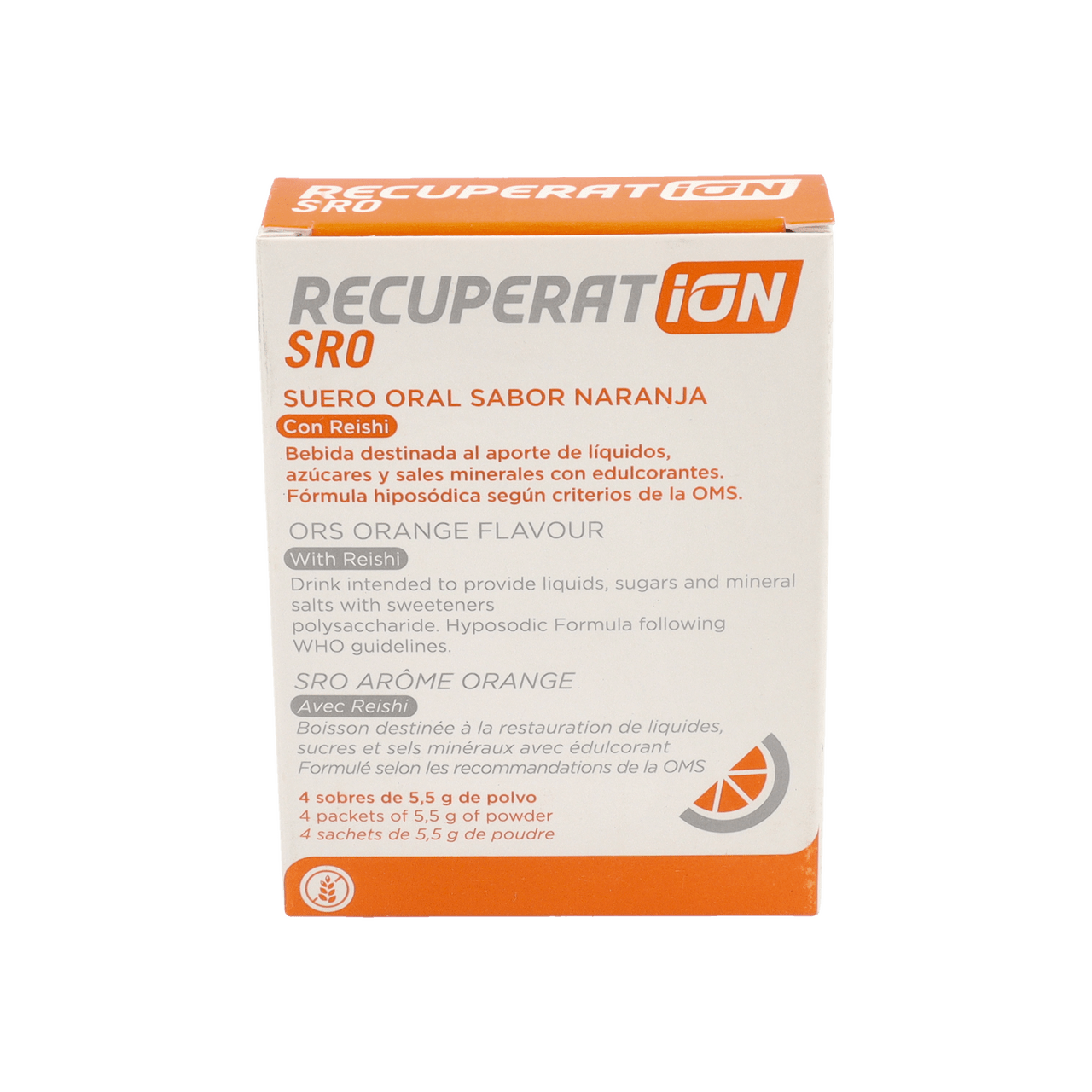 RECUPERAT-ION SUERO ORAL S.R.O. 4 SOBRES SABOR NARANJA