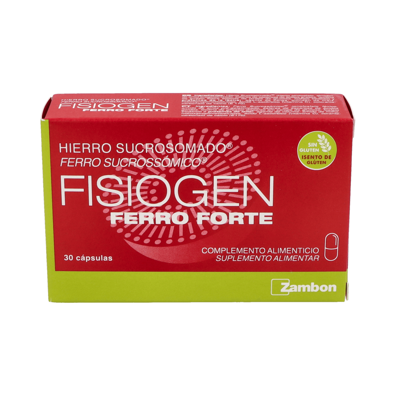 FISIOGEN FERRO FORTE 30 CAPSULAS