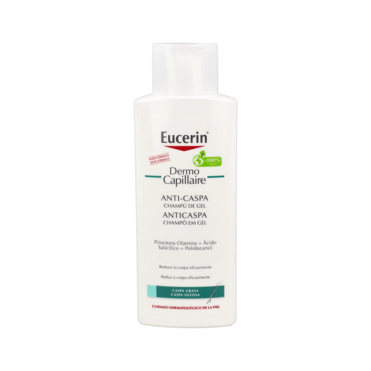 EUCERIN DERMOCAPILLAIRE CHAMPU ANTICASPA GRASA 1 ENVASE 250 ML