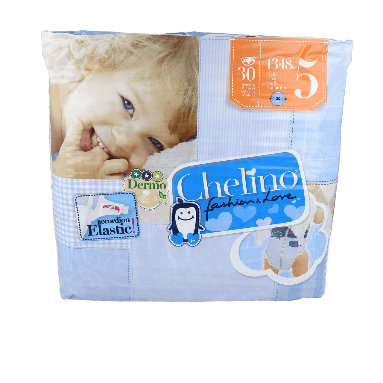 PAÑAL INFANTIL CHELINO TALLA 5 13 – 18 KG 30 PAÑALES
