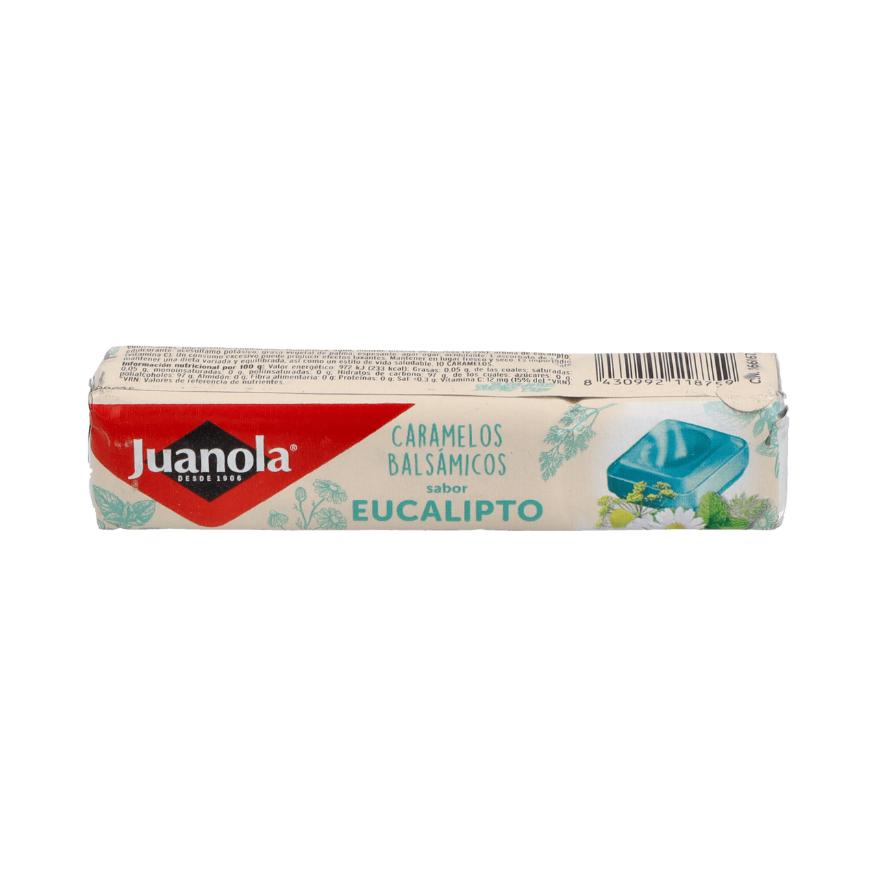 JUANOLA CARAMELOS EUCALIPTUS VIT C Y HIERBAS MEDITERRANEAS 1 ENVASE 32,4 G