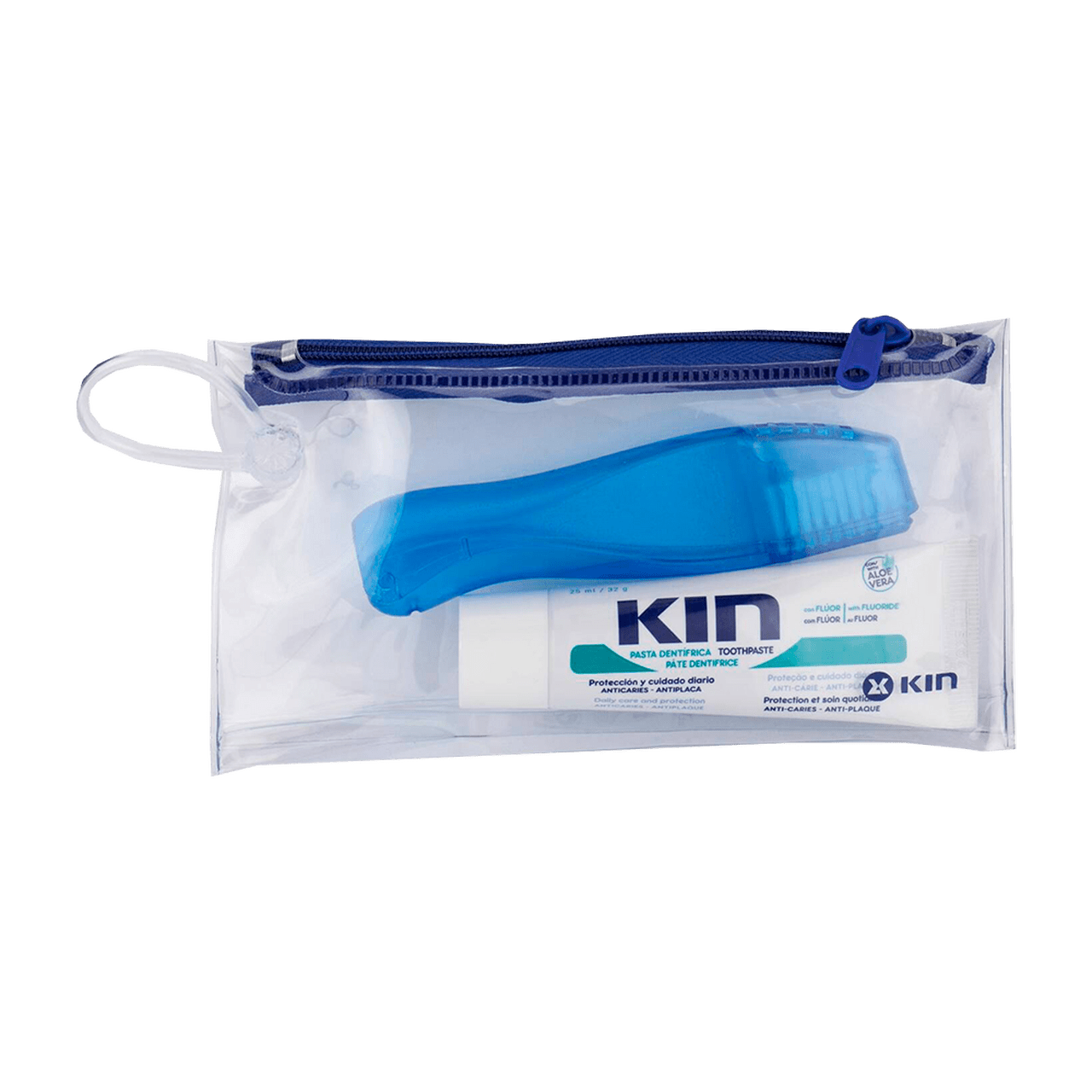 CEPILLO DENTAL ADULTO KIN VIAJE + KIN PASTA DENTIFRICA 1 CEPILLO + 1 TUBO 2 5ML