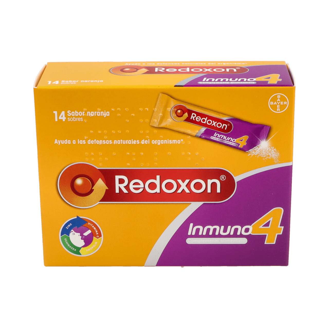 REDOXON INMUNO 4 14 SOBRES 1,7 G SABOR NARANJA