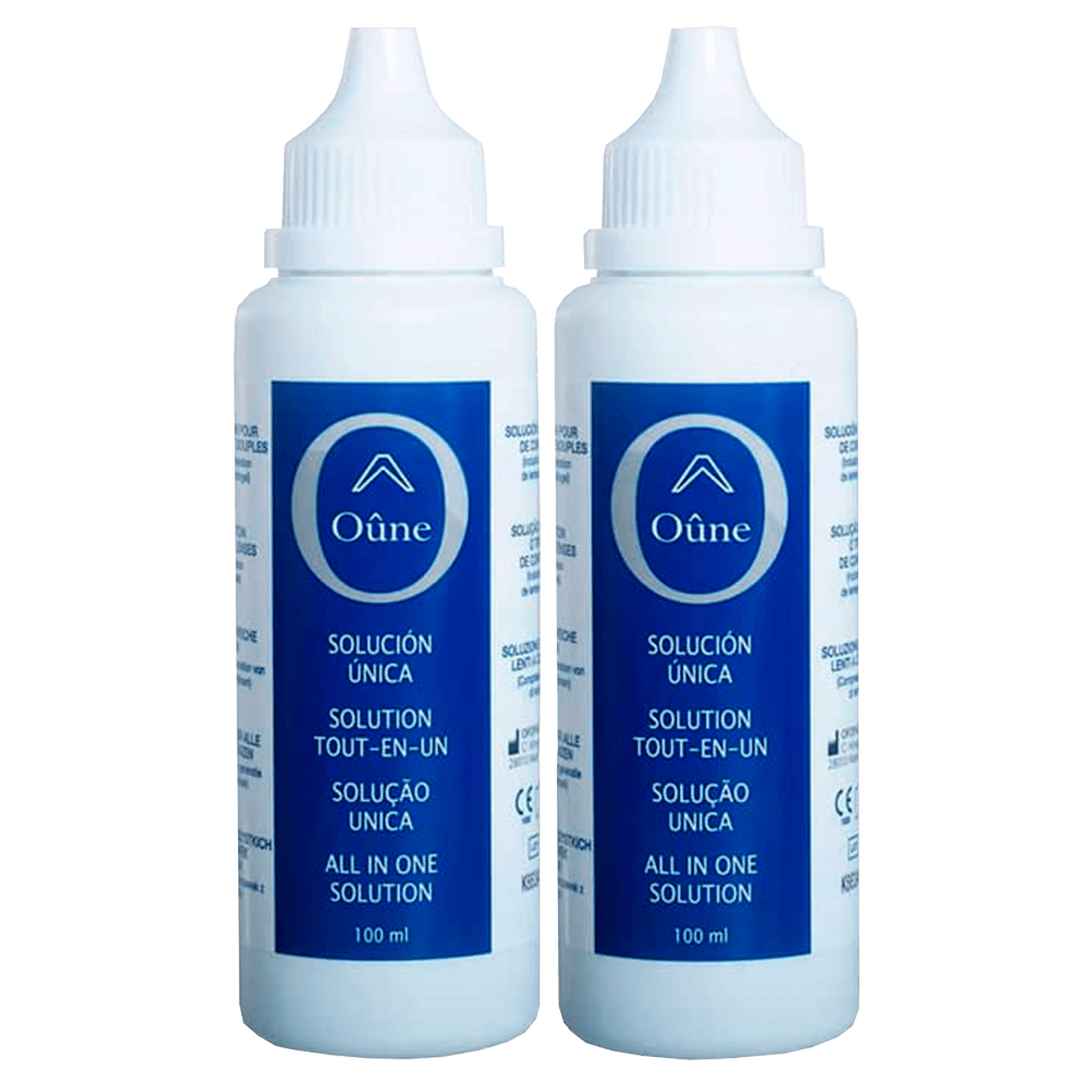 OÛNE SOLUCION UNICA LENTES DE CONTACTO BLANDAS 2 ENVASES 100 ML