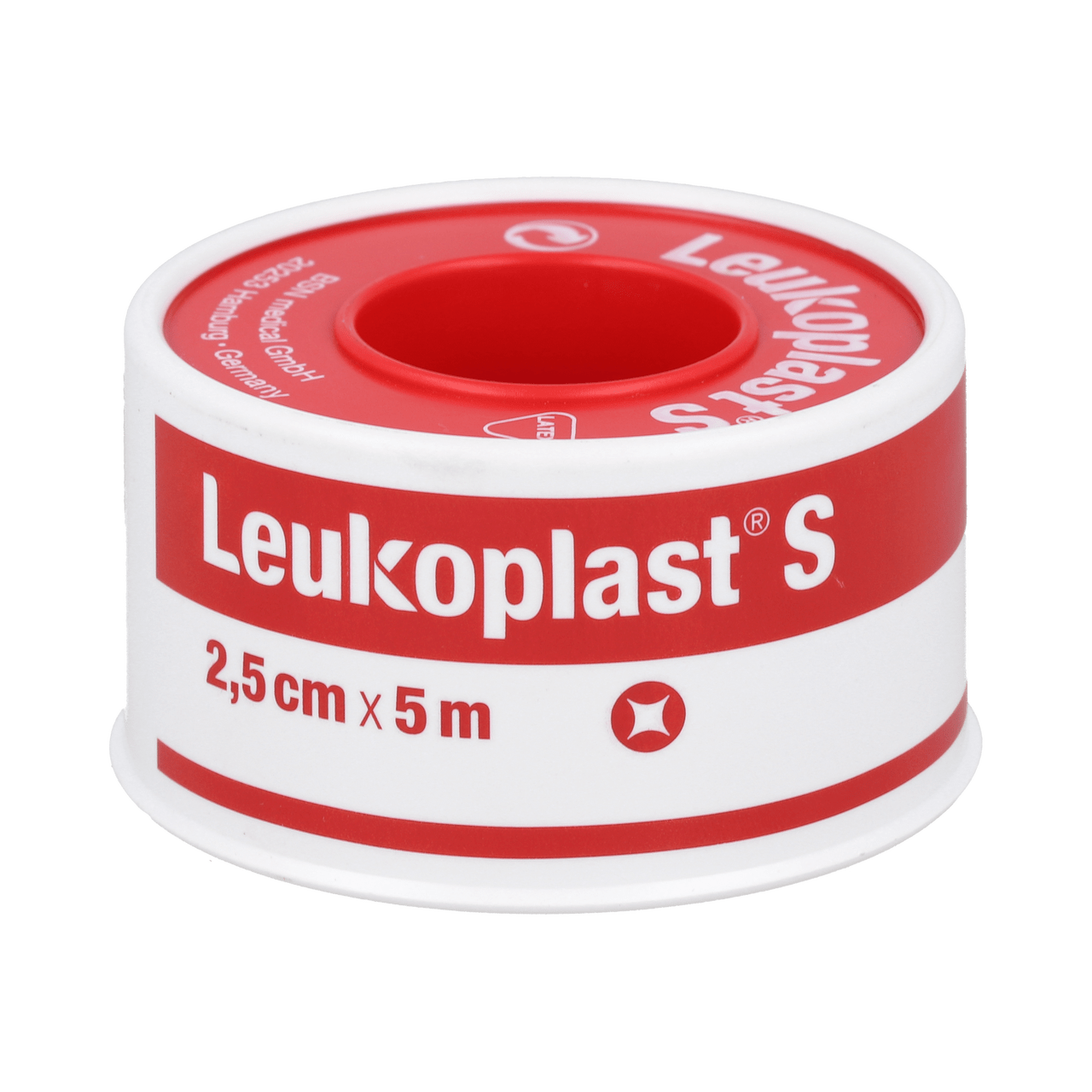 ESPARADRAPO LEUKOPLAST 1 UNIDAD 5 M X 2,5 CM COLOR BLANCO