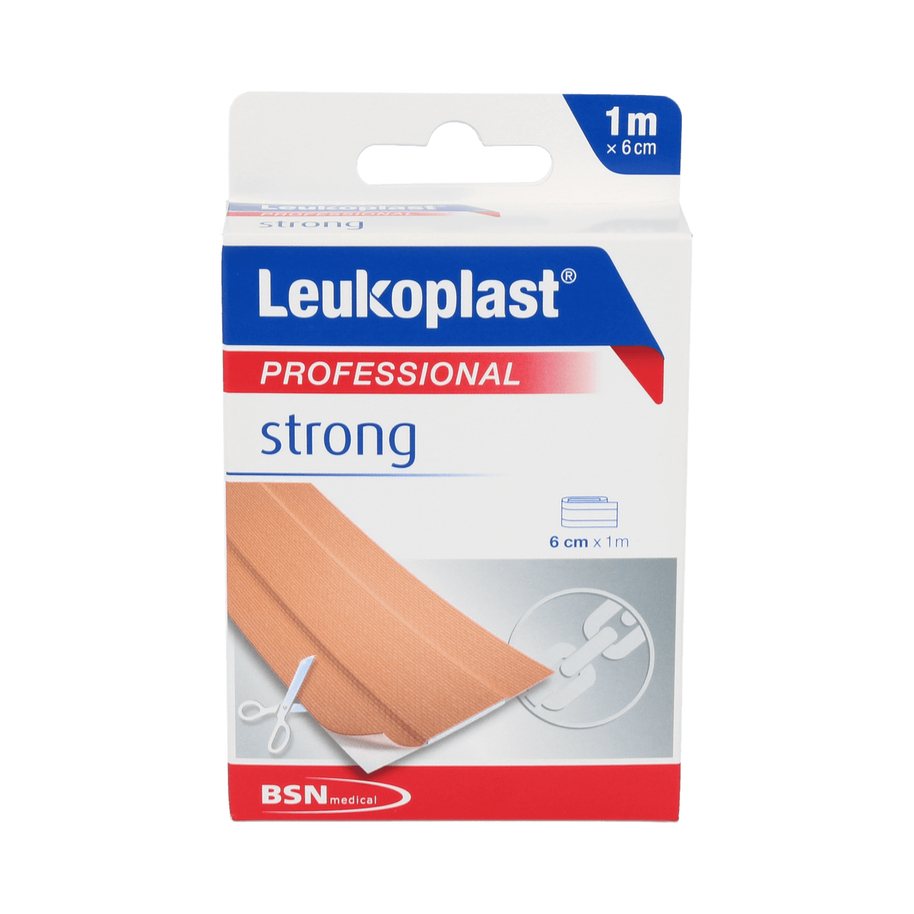 LEUKOPLAST STRONG APOSITO ADHESIVO 1 UNIDAD 1 M X 6 CM TIRA