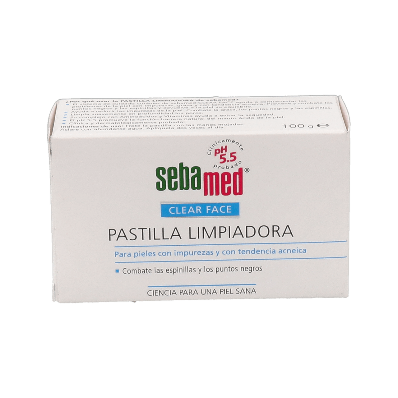 SEBAMED LIMPIADOR PASTILLA CLEAR FACE 1 ENVASE 100 G