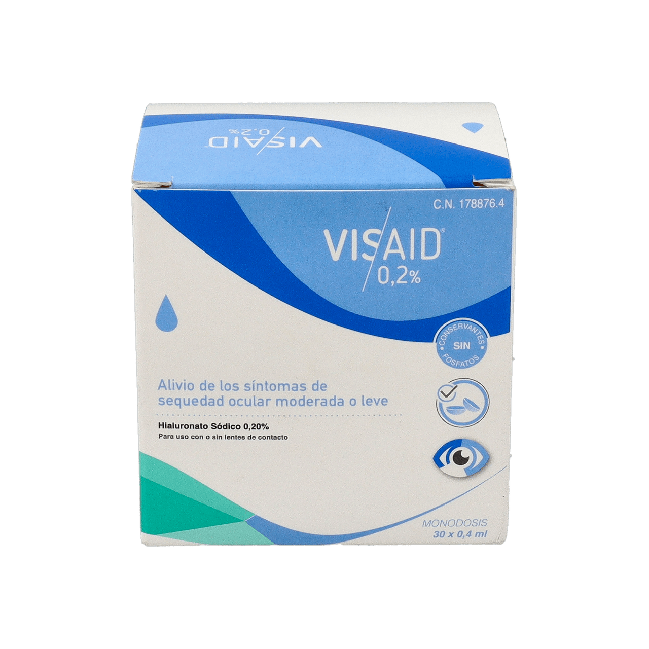 VISAID 0.2% GOTAS OCULARES ESTERIL 30 MONODOSIS 0,4 ML