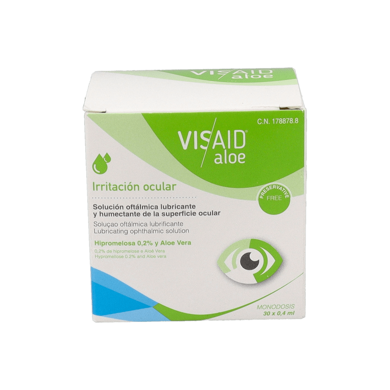 VISAID ALOE GOTAS OCULARES ESTERIL MONODOSIS 30 MONODOSIS 0,4 ML