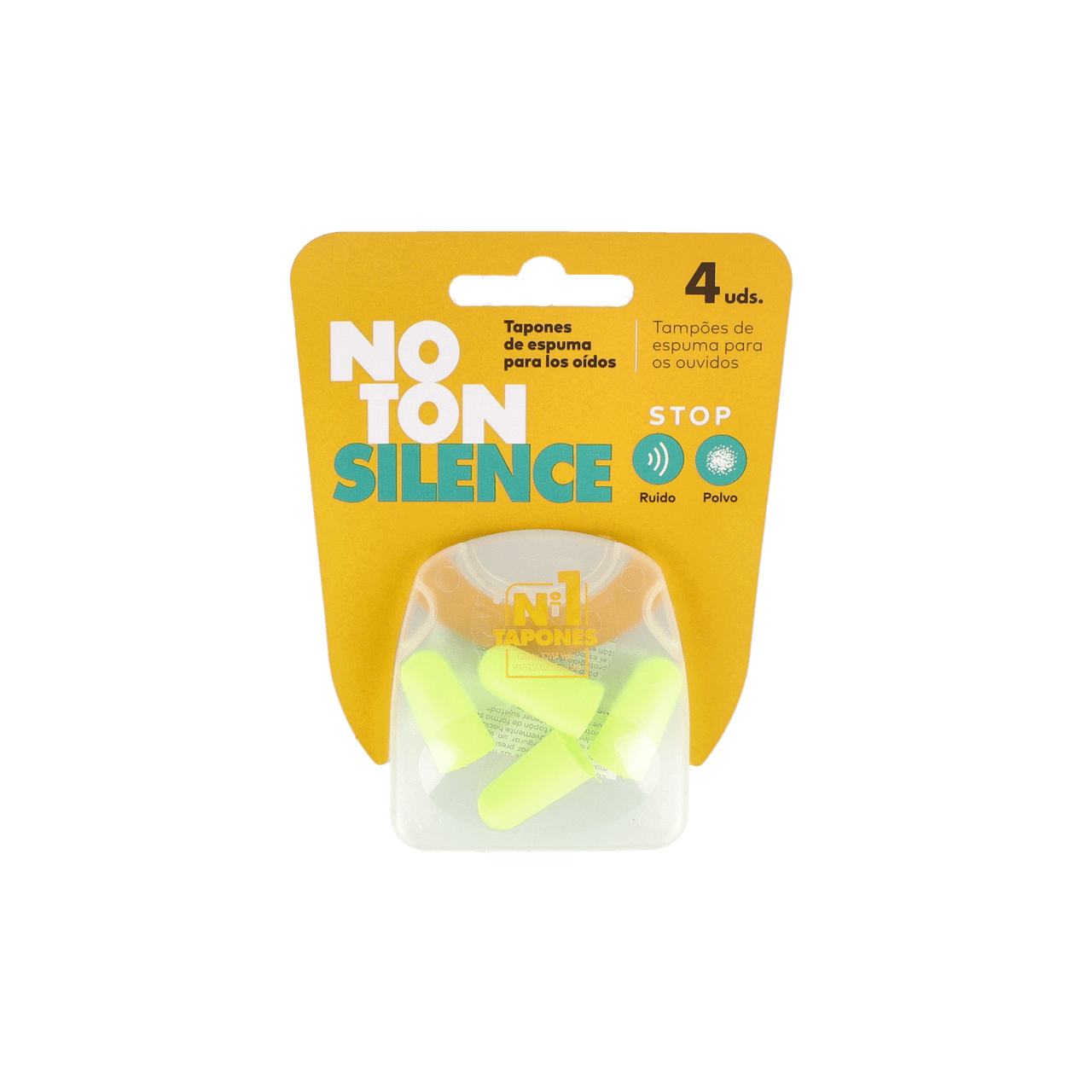 TAPONES OIDOS ESPUMA PU NOTON 4 UNIDADES