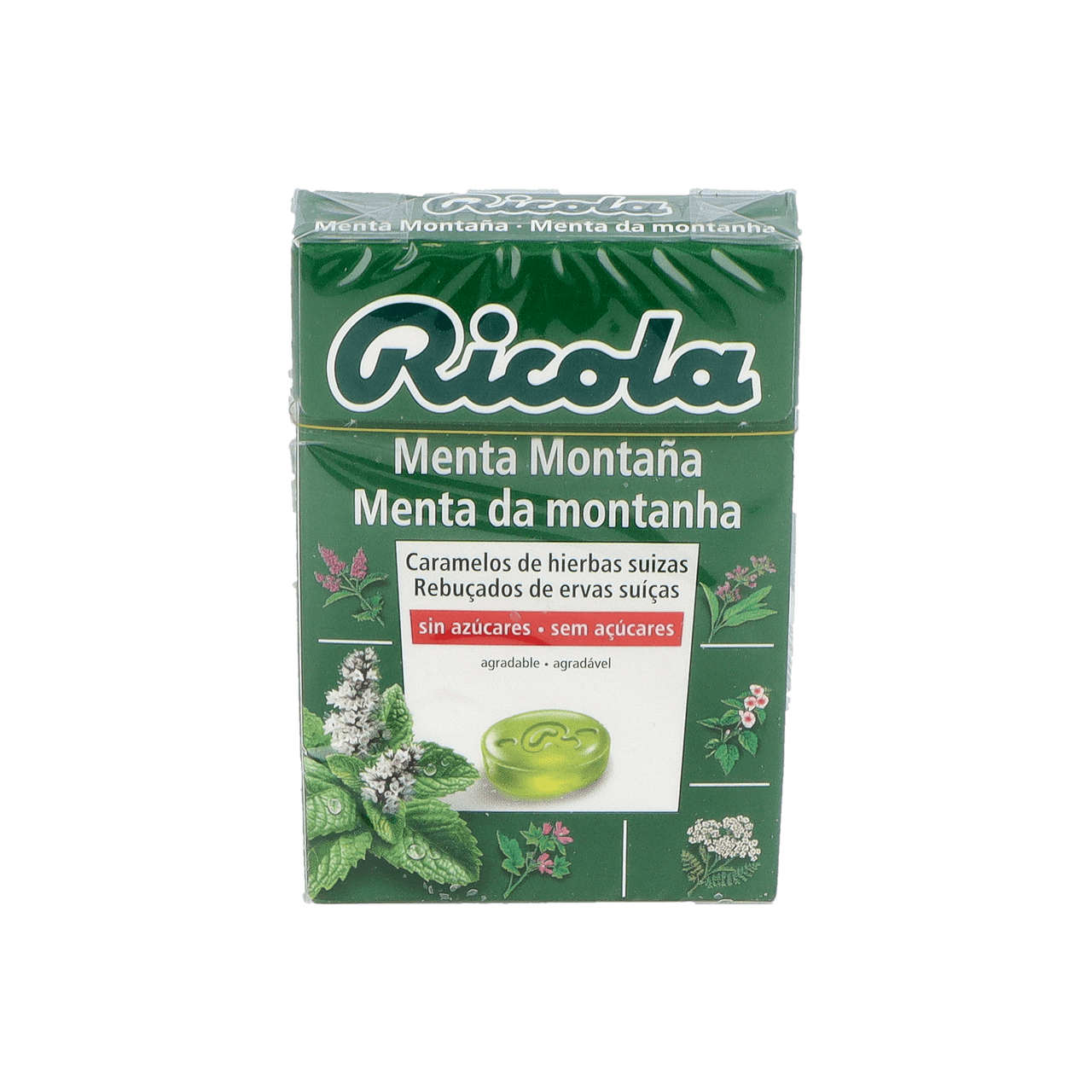 RICOLA CARAMELOS SIN AZUCAR 1 ENVASE 50 G SABOR MENTA MONTAÑA