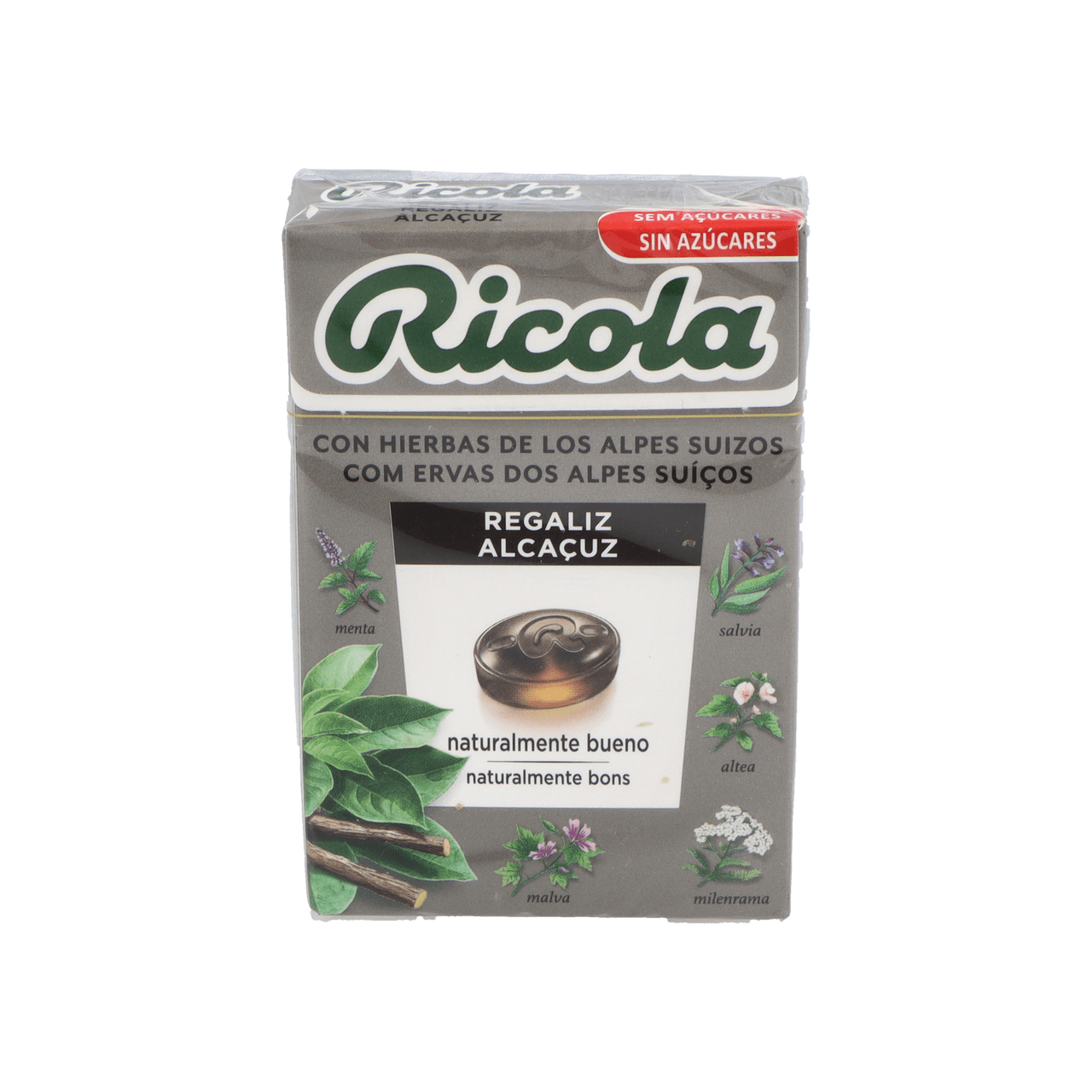 RICOLA CARAMELOS SIN AZUCAR 1 ENVASE 50 G SABOR REGALIZ
