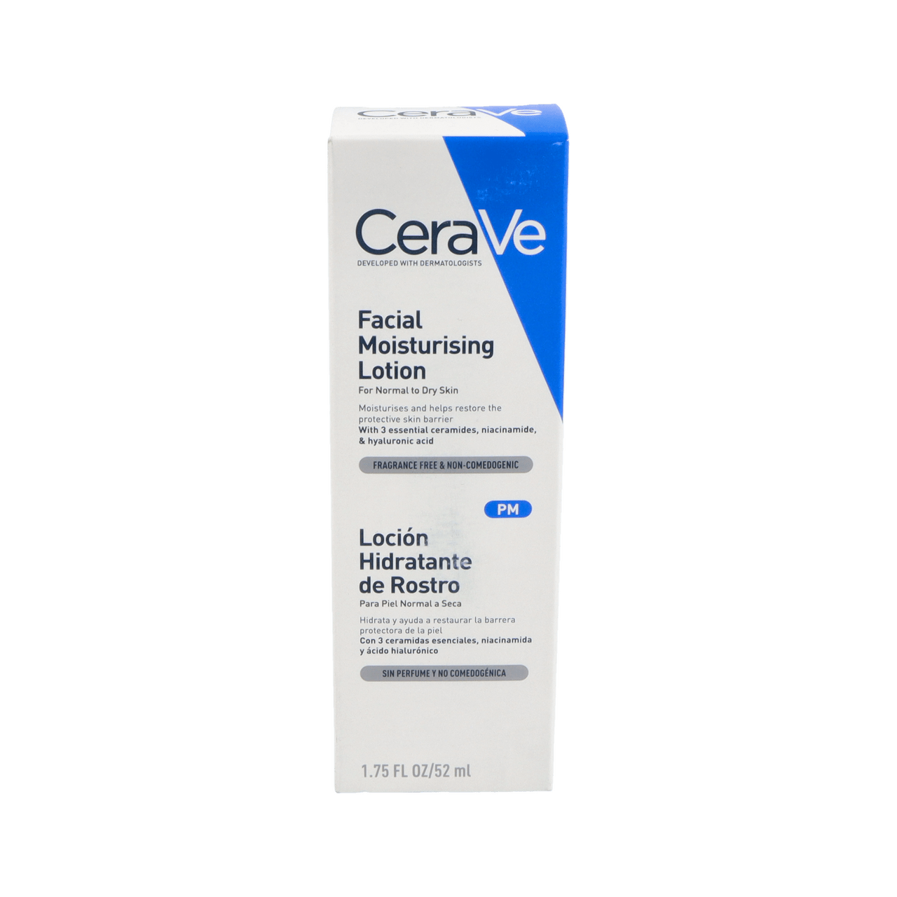 LOCION HIDRATANTE DE ROSTRO PIEL NORMAL CERAVE 1 ENVASE 52 ML