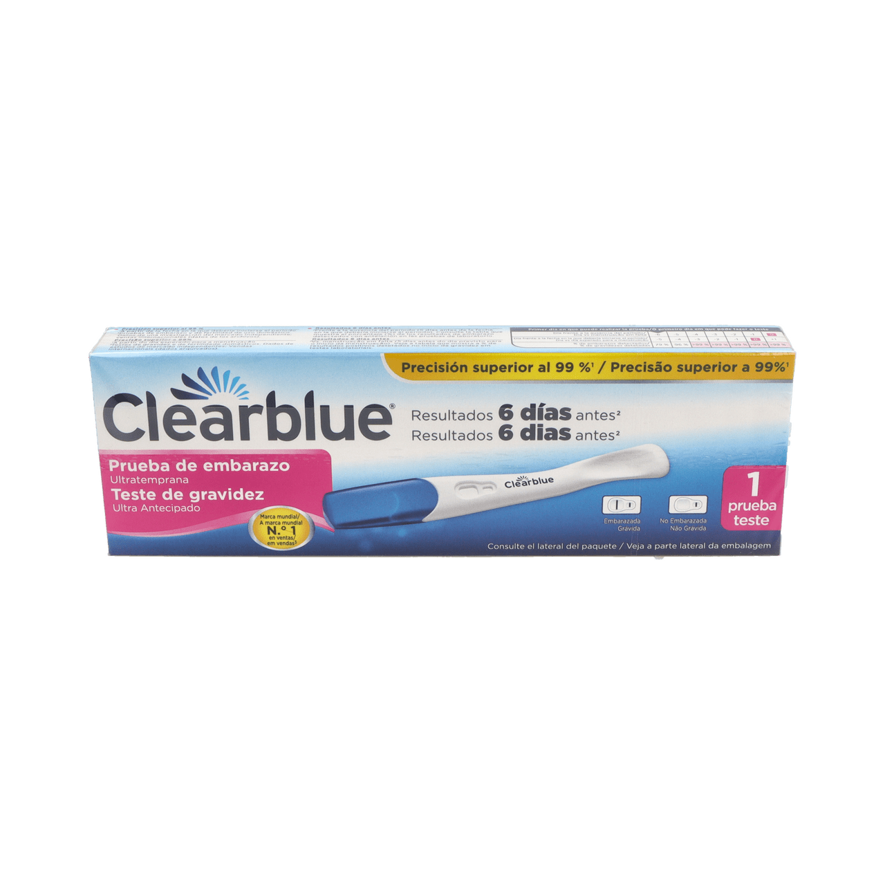 TEST DE EMBARAZO ULTRATEMPRANA CLEARBLUE 1 UNIDAD