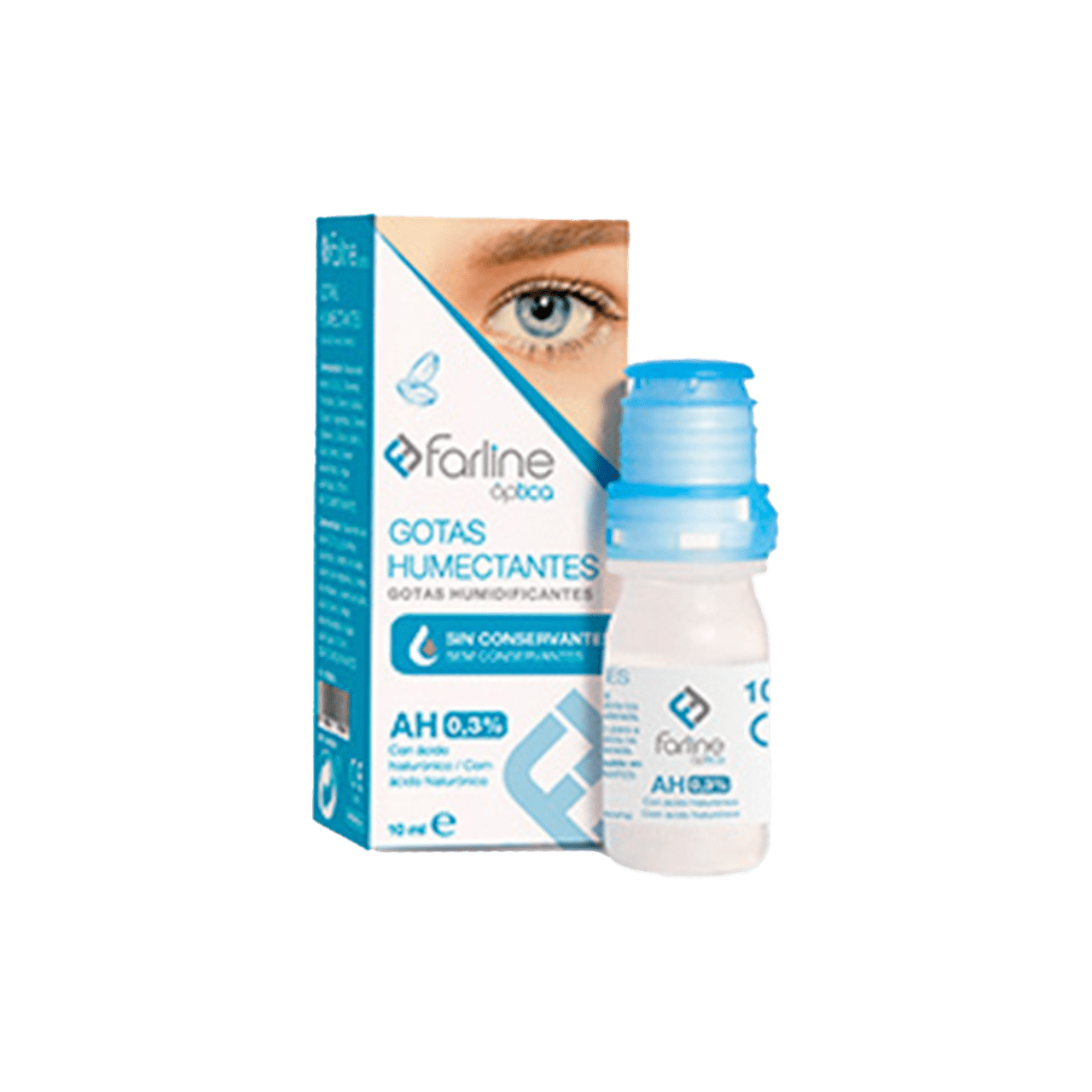 FARLINE OPTICA GOTAS HUMECTANTES AH 0.3% 1 FRASCO 10 ML