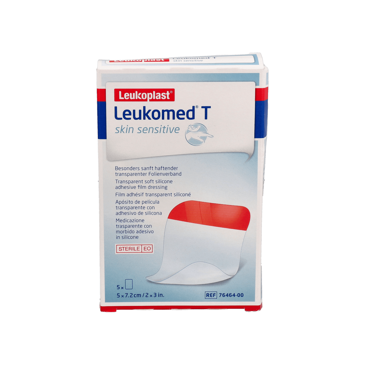 APOSITO ESTERIL ADHESIVO LEUKOMED T SKIN SENSITIVE 5 UNIDADES 7,2 X 5 CM