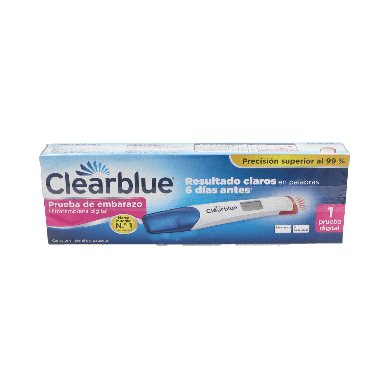 TEST DE EMBARAZO ULTRATEMPRANA DIGITAL CLEARBLUE 1 UNIDAD