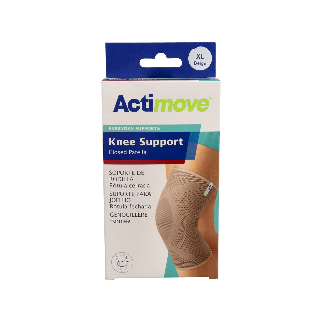 RODILLERA ELASTICA ACTIMOVE EVERYDAY SUPPORT 1 UNIDAD TALLA XL