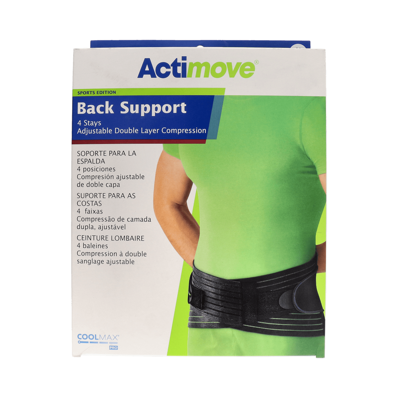 FAJA SACROLUMBAR ACTIMOVE SPORT EDITION FERULAS SEMIRRIGIDAS TALLA M