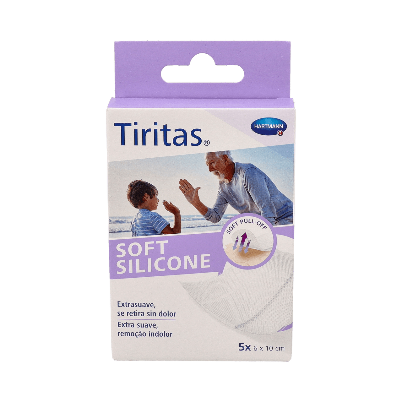 TIRITAS SOFT SILICONE APOSITO ADHESIVO 5 U 6 X 10 CM