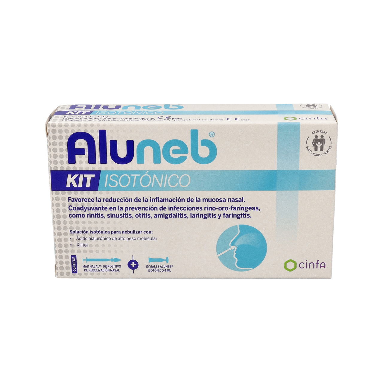 ALUNEB ISOTONICO KIT 15 VIALES 4 ML + 1 DISPOSITIVO